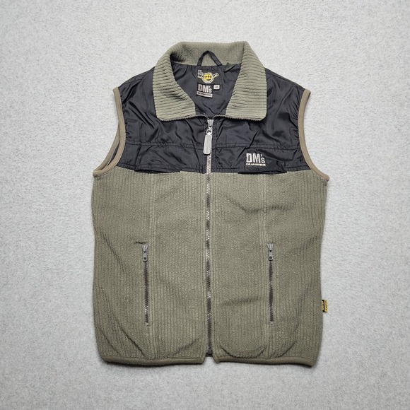 Dr. Martens Jackets & Blazers - VINTAGE Doc Martens Vest Medium Green Black Technical Fleece Pile Gilet Zip Y2K
